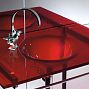 Стеклянная раковина - Corolla Trasparenti Rosso