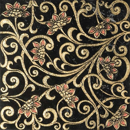 Мраморная плитка Decorative Art Alfa Ceti T Nero Marquinia Gold
