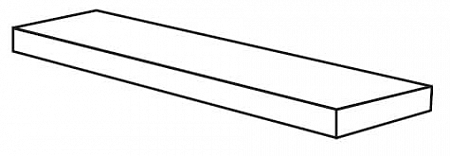 Угловая ступень (правосторонняя) из керамогранита под мрамор Foyer Royal I491	FYR.COZY ANG.SC.DX