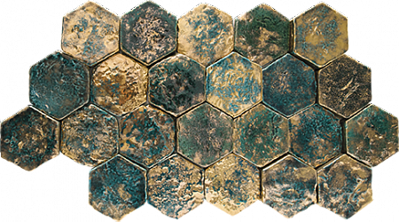Глиняная плитка Smeraldo Polvere d'oro