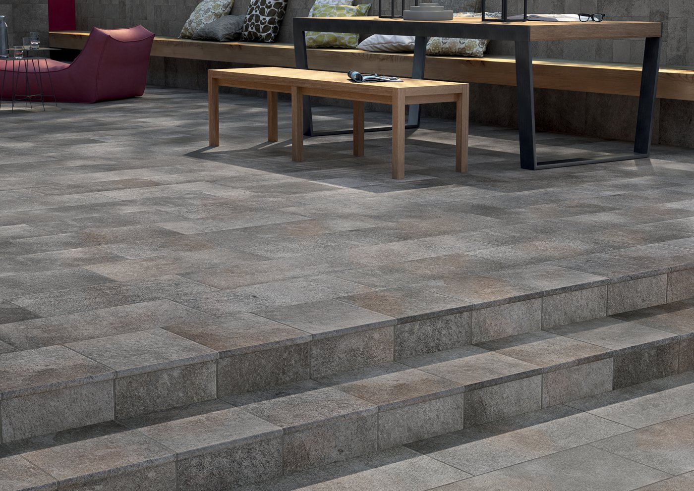 Плитка из керамогранита под камень Garden  Beige