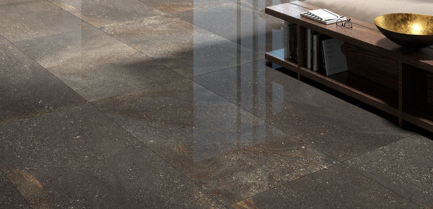 Плитка из керамогранита под камень Brown 60x120