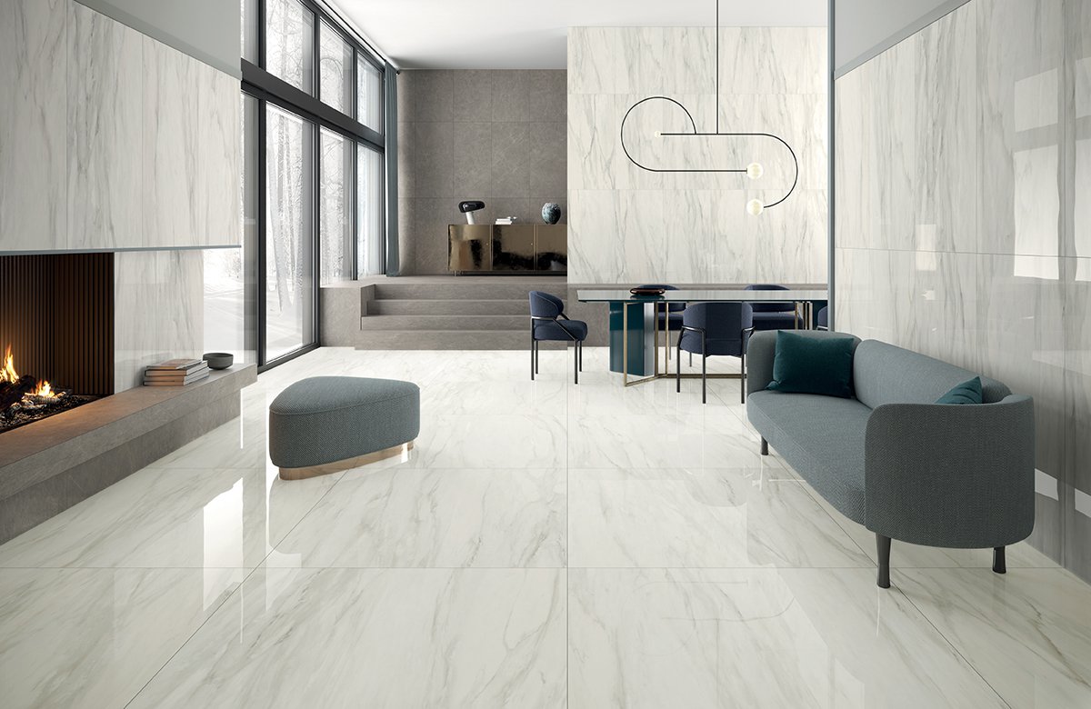 Плитка из керамогранита под мрамор Foyer Royal Naturale Delicate