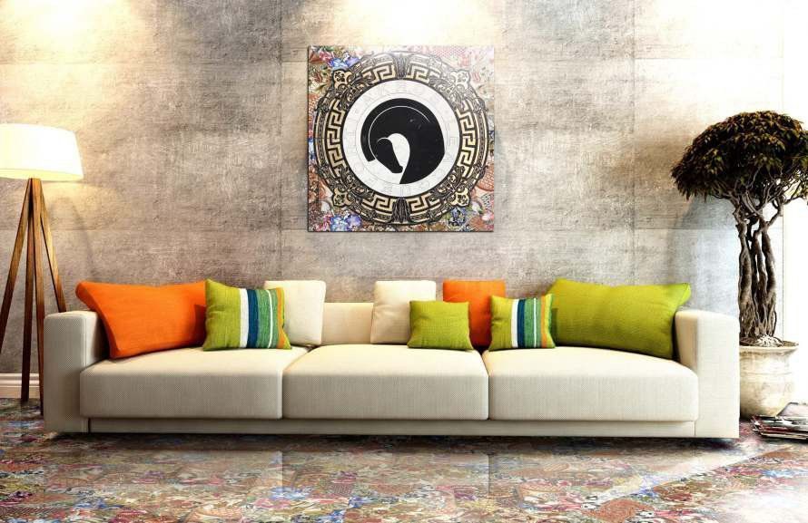 Мраморная плитка Luxurious Broccato Mosaico Biancone