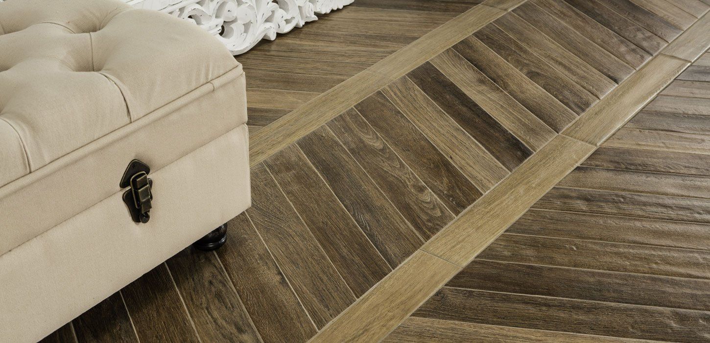 Плитка из керамогранита с эффектом дерева Brune 7,5х45