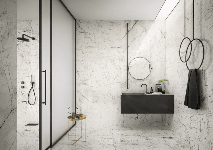 ПЛИТКА ИЗ КЕРАМОГРАНИТА ПОД МРАМОР MISTIQ WHITE
