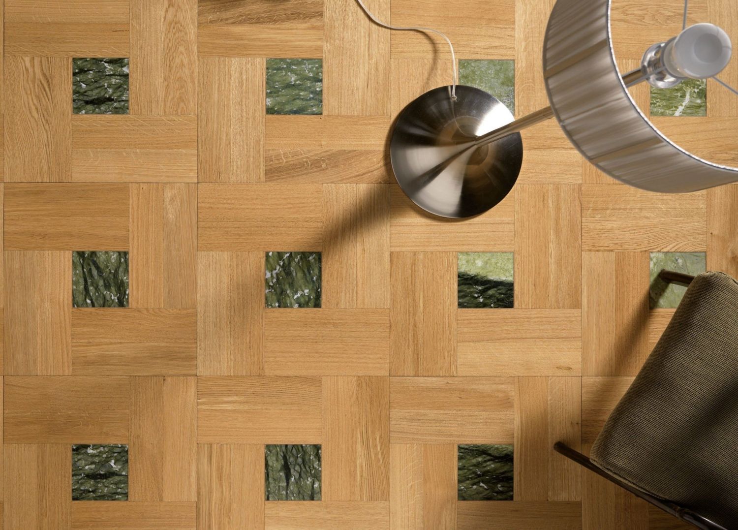 ROVERE NATURALE - MARMO VERDE