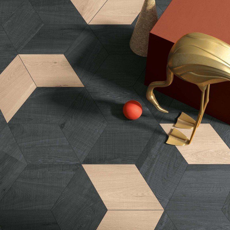 Плитка керамогранит под дерево Crossroad Wood White
