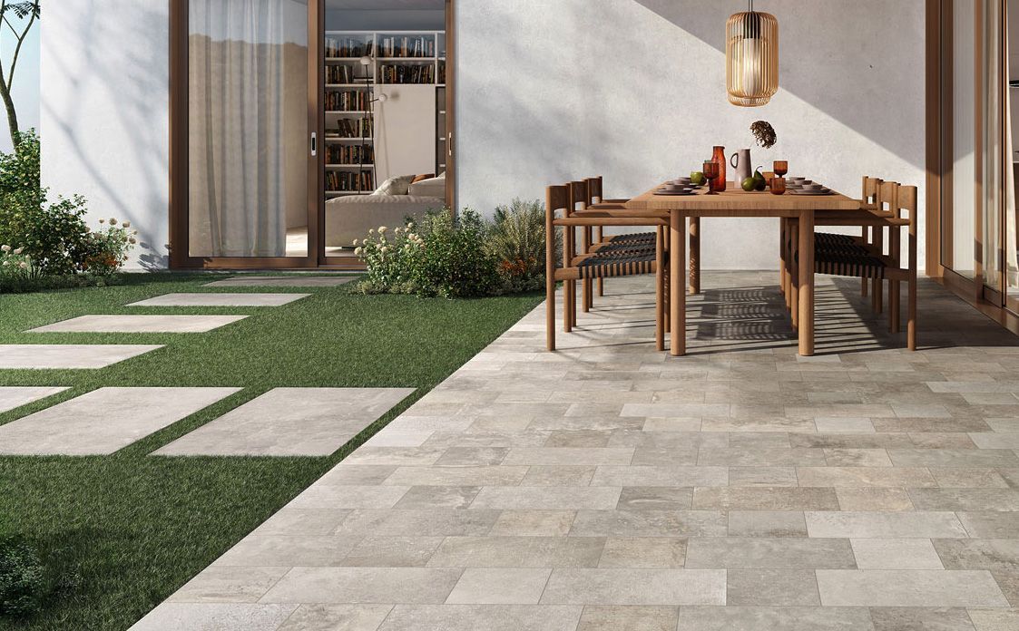 Плитка из керамогранита под камень Cream 100x100
