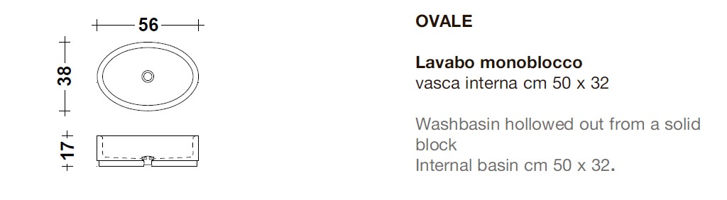 Мраморная раковина Lavabi Ovale