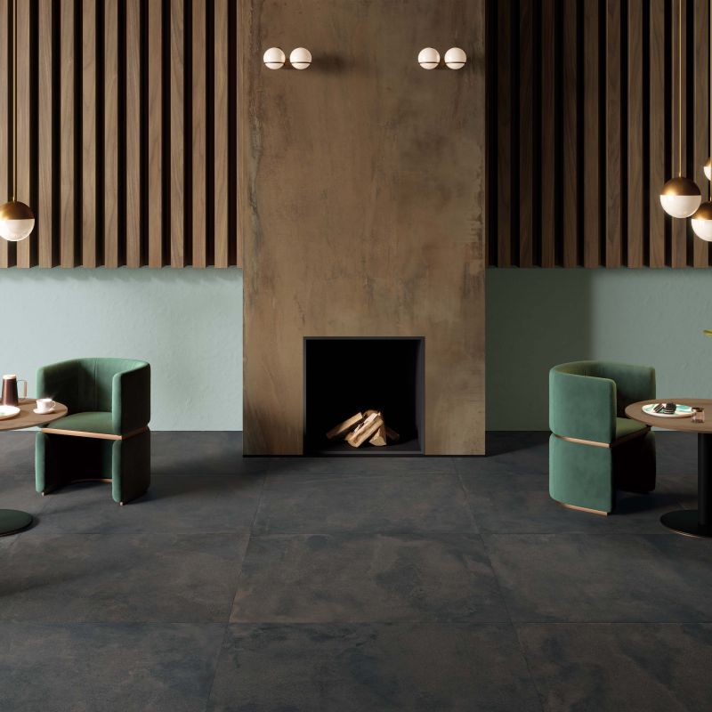 Плитка керамогранит под бетон Blend Concrete Iron