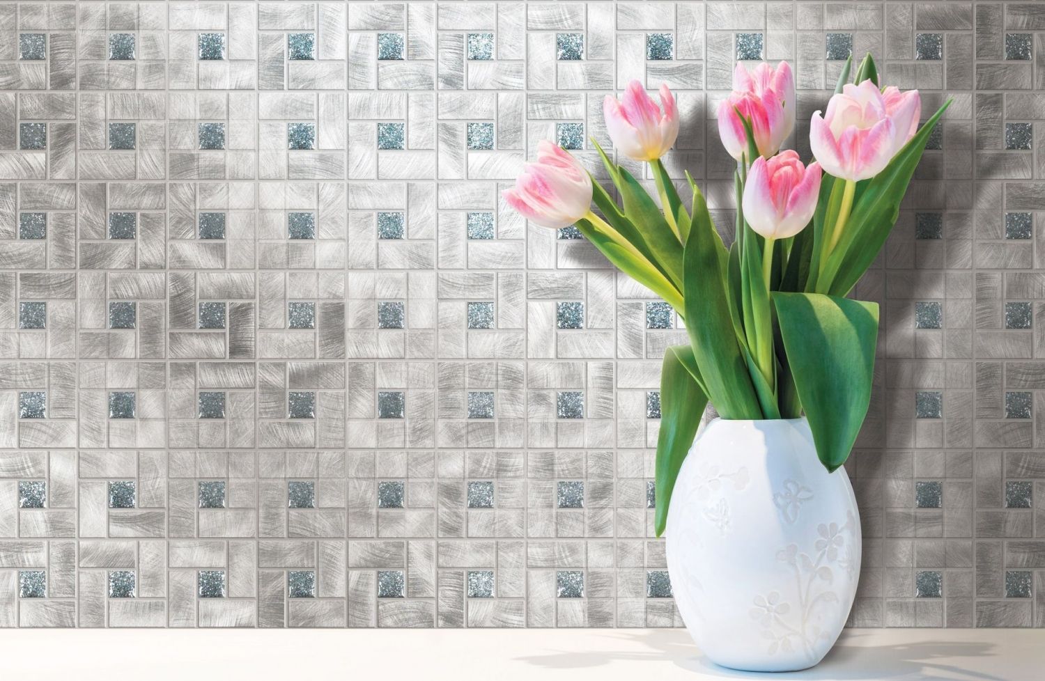 Металлическая мозаика MBM309L BASKETWEAVE SANDED