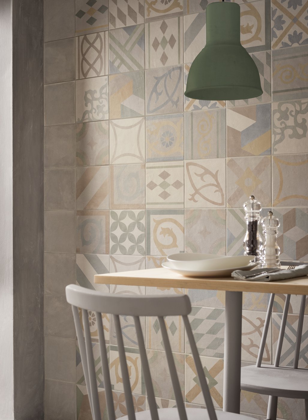 Плитка из керамогранита под цемент Chalk E637 Clk. Decors