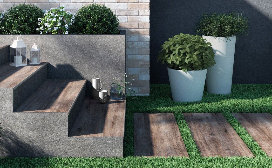 Плитка из керамогранита под дерево beige 15x61