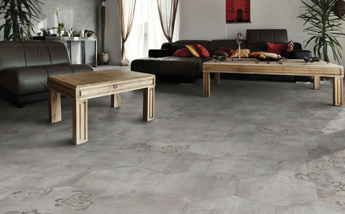 Плитка из керамогранита под бетон Almond 45x90