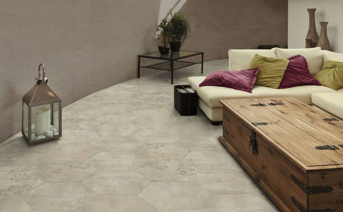 Плитка из керамогранита под бетон Almond 45x90