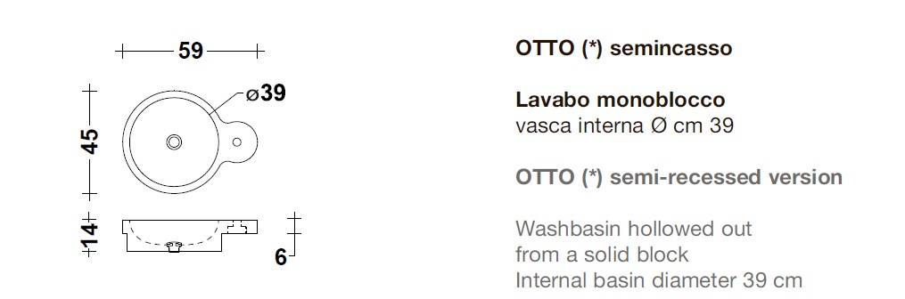 Мраморная раковина Lavabi Otto