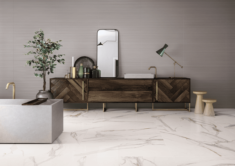 ПЛИТКА - КЕРАМОГРАНИТ ПОД МРАМОР CALACATTA GOLD