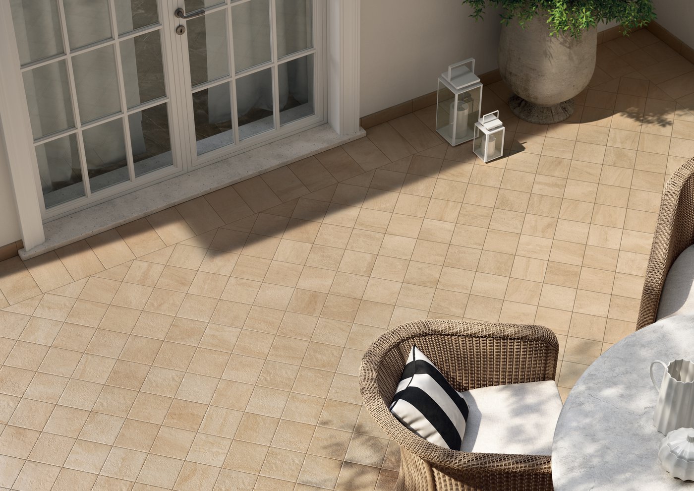 Плитка из керамогранита под камень Garden  Beige