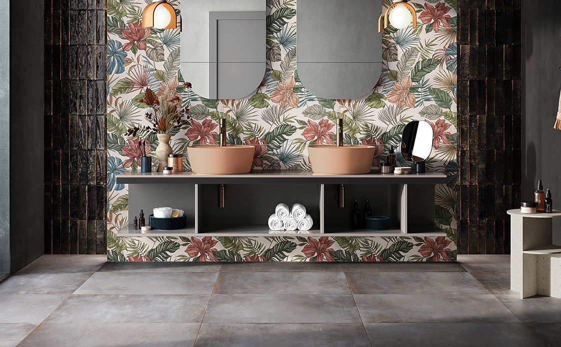 Плитка из керамогранита с эффектом бетона Light Grey 80x80