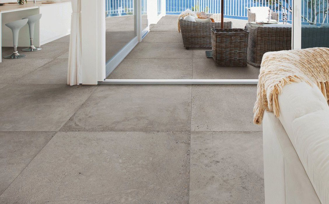 Плитка из керамогранита под бетон Beige 40x80