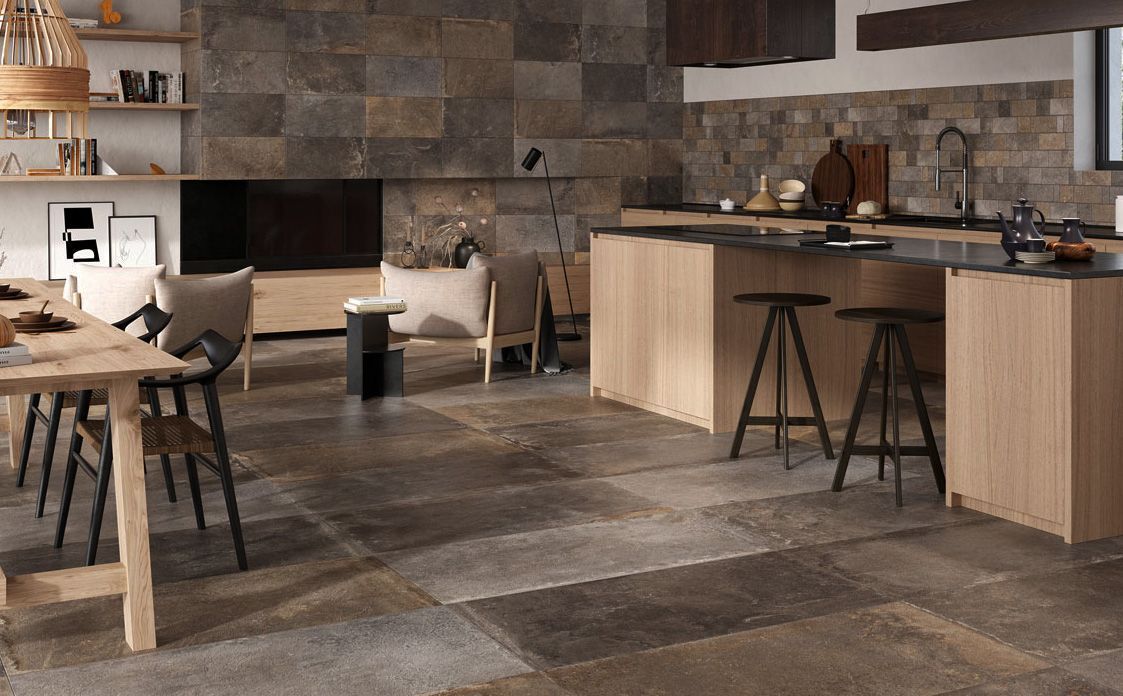 Плитка из керамогранита под камень Cream 100x100