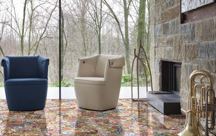Мраморная плитка Luxurious Broccato Border Biancone