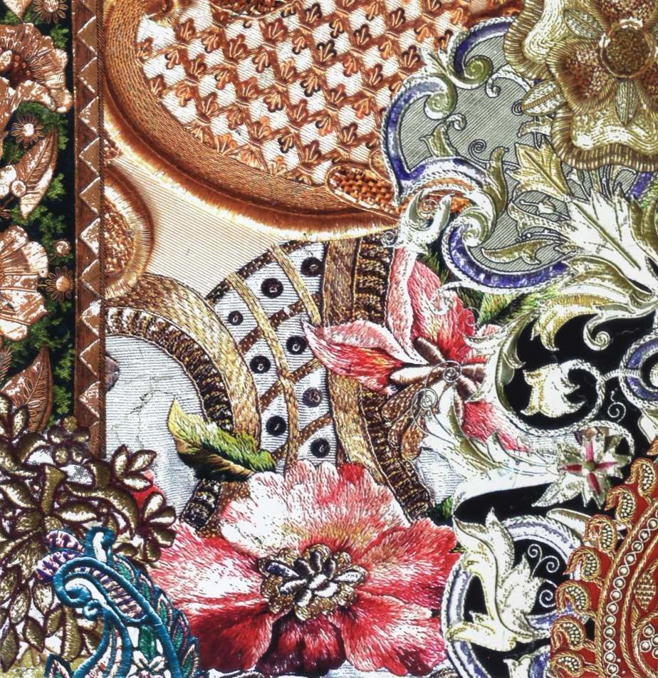 Мраморная плитка Luxurious Broccato Mosaico Biancone