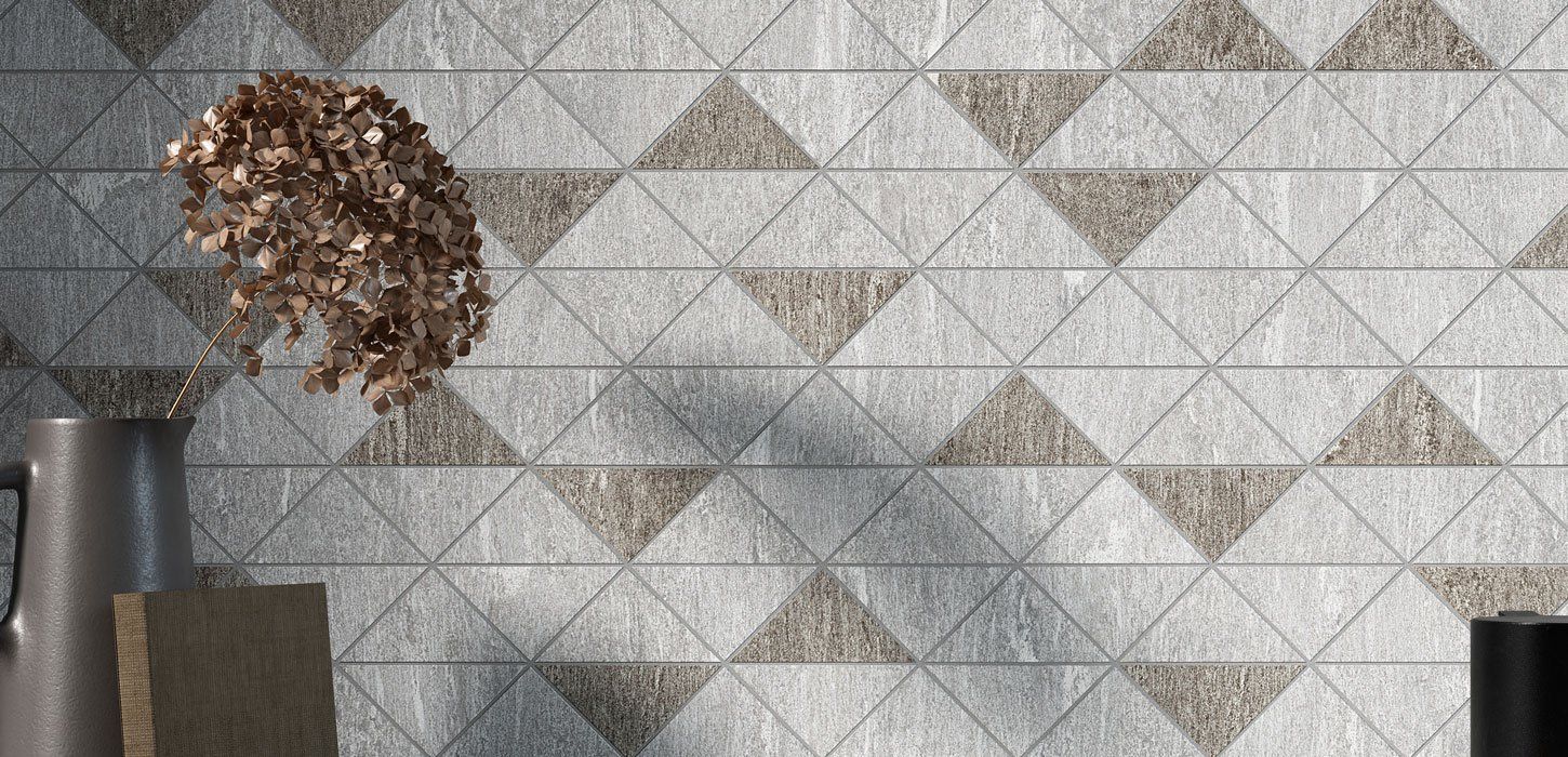 Плитка из керамогранита с эффектом кварцита Dark Grey 60x120