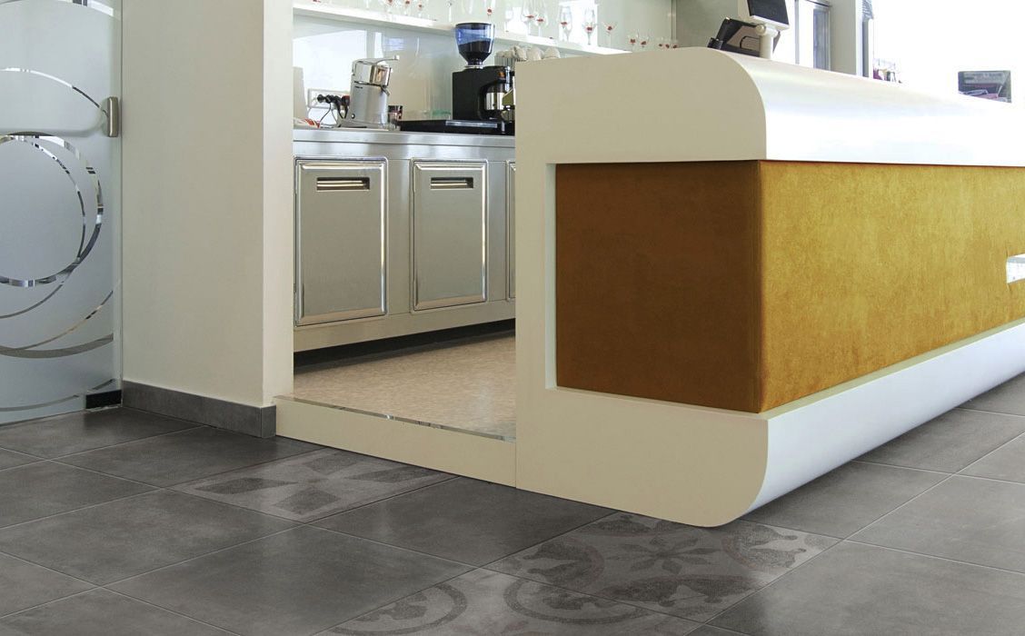 Плитка из керамогранита под бетон Almond 45x90
