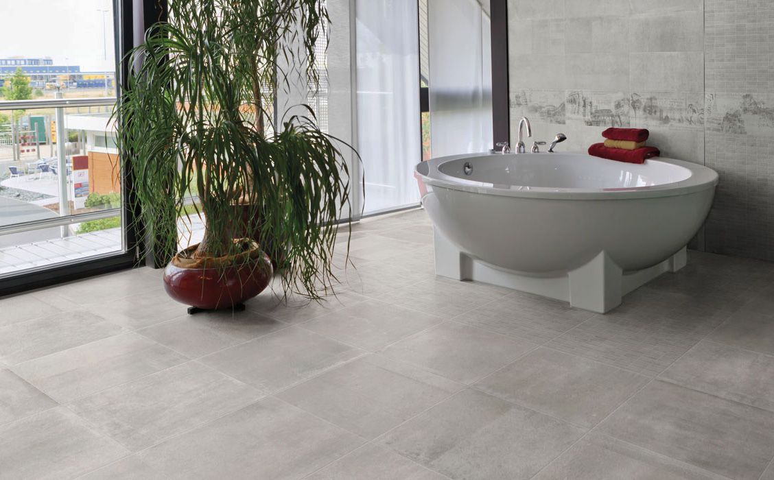 Плитка из керамогранита под бетон Almond 45x90