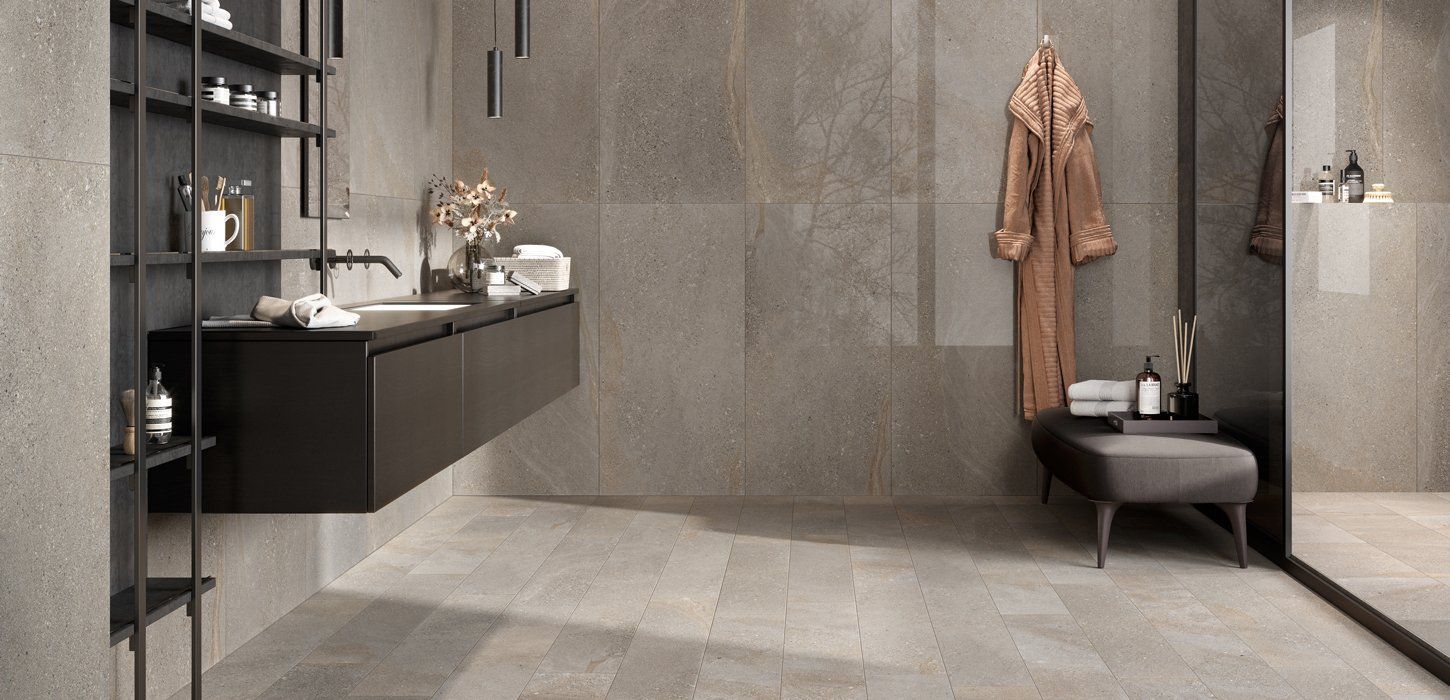 Плитка из керамогранита под камень Brown 60x120
