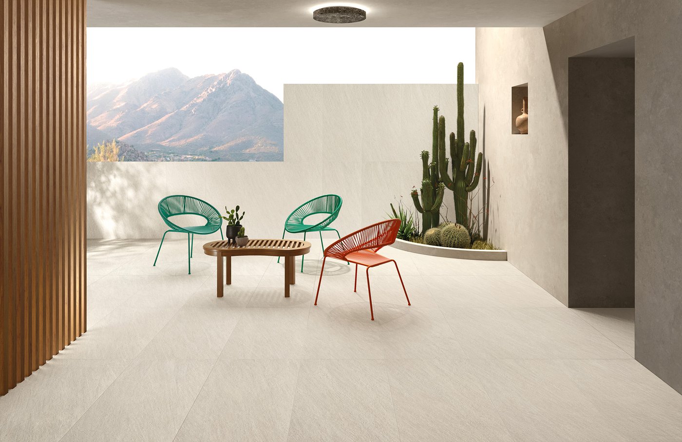 Плитка из керамогранита под камень Encode Naturale White