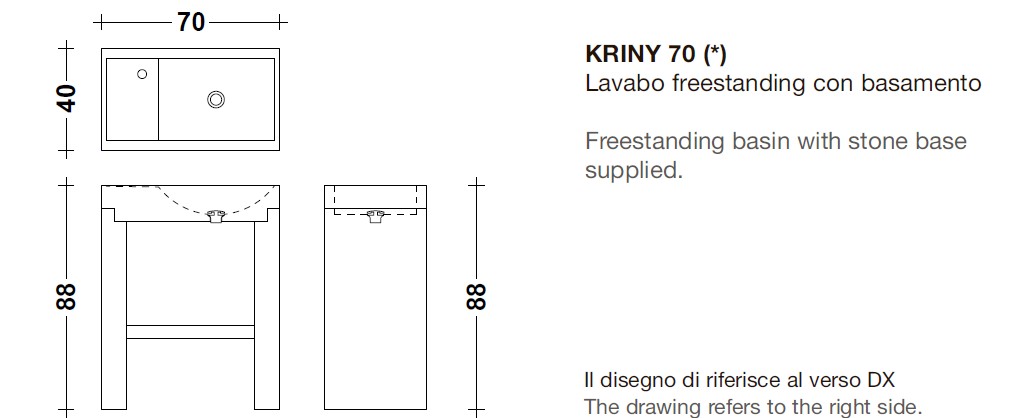 Мраморная раковина Lavabi Kriny