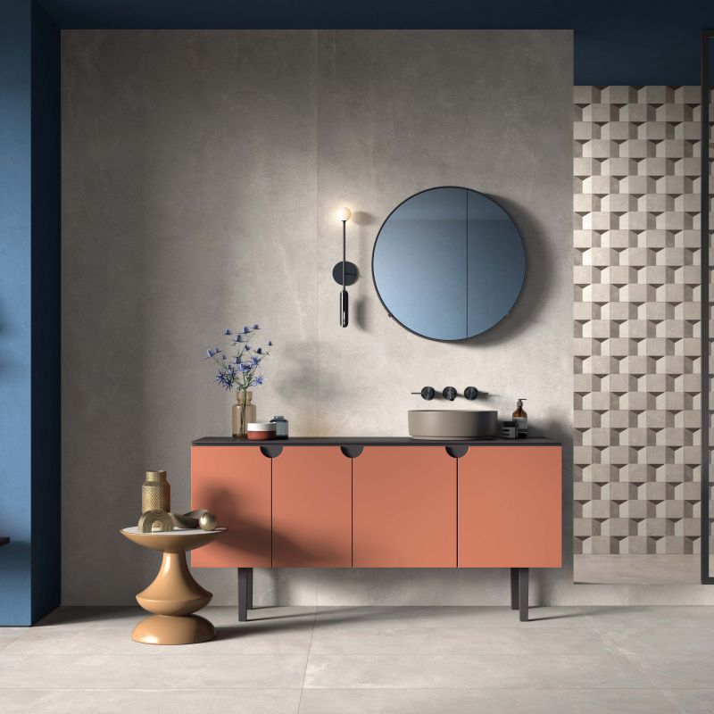 Плитка керамогранит под бетон Blend Concrete Ash