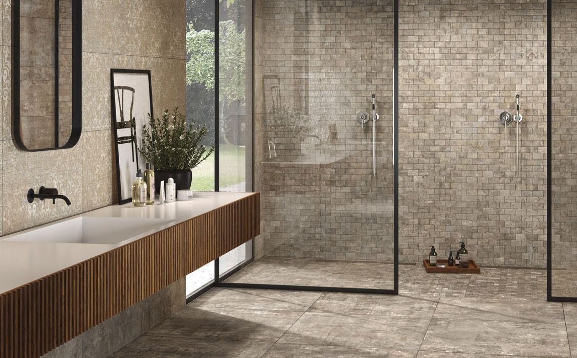 Плитка из керамогранита под бетон Beige 80х80