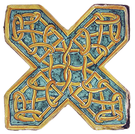 Глиняная плитка Medioevo Decori Affreschi 08