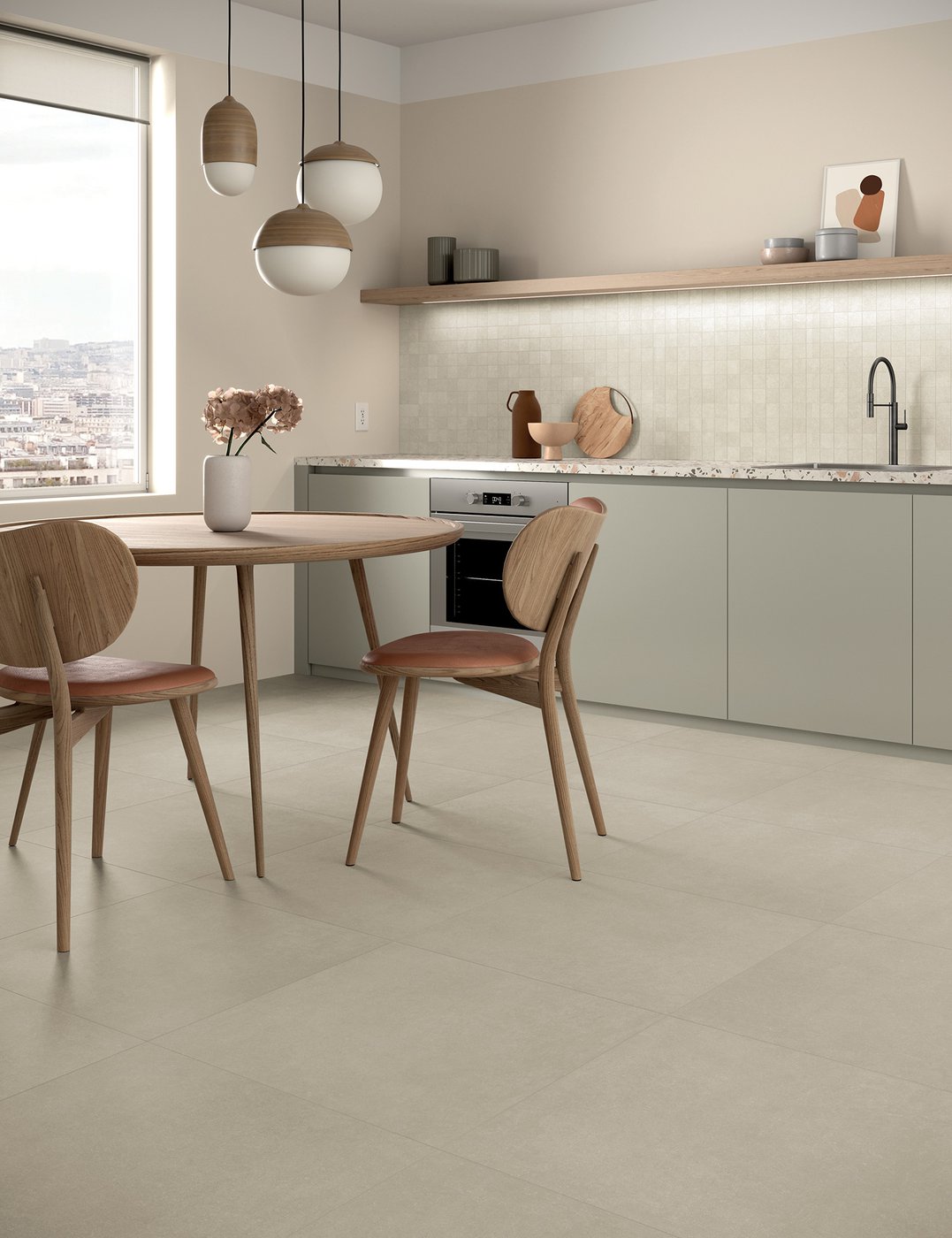 Плитка из керамогранита под бетон Desygn Beige
