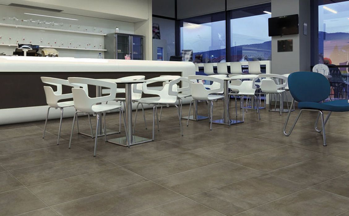 Плитка из керамогранита под бетон Almond 45x90