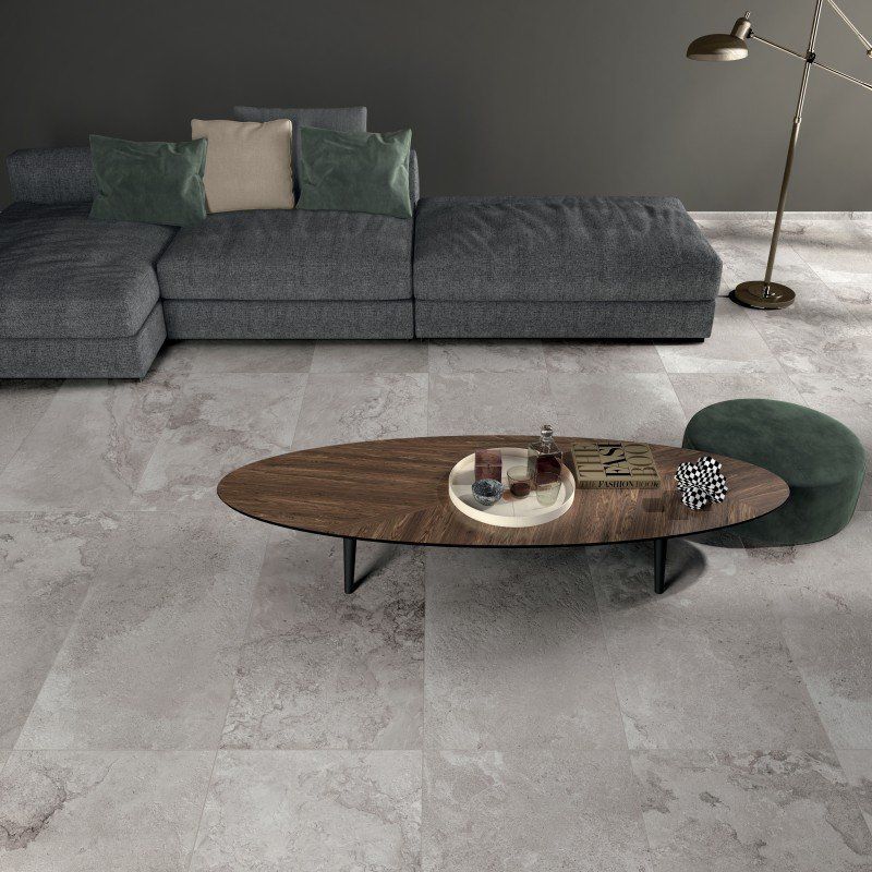Плитка керамогранит под камень Alpes Raw Ivory