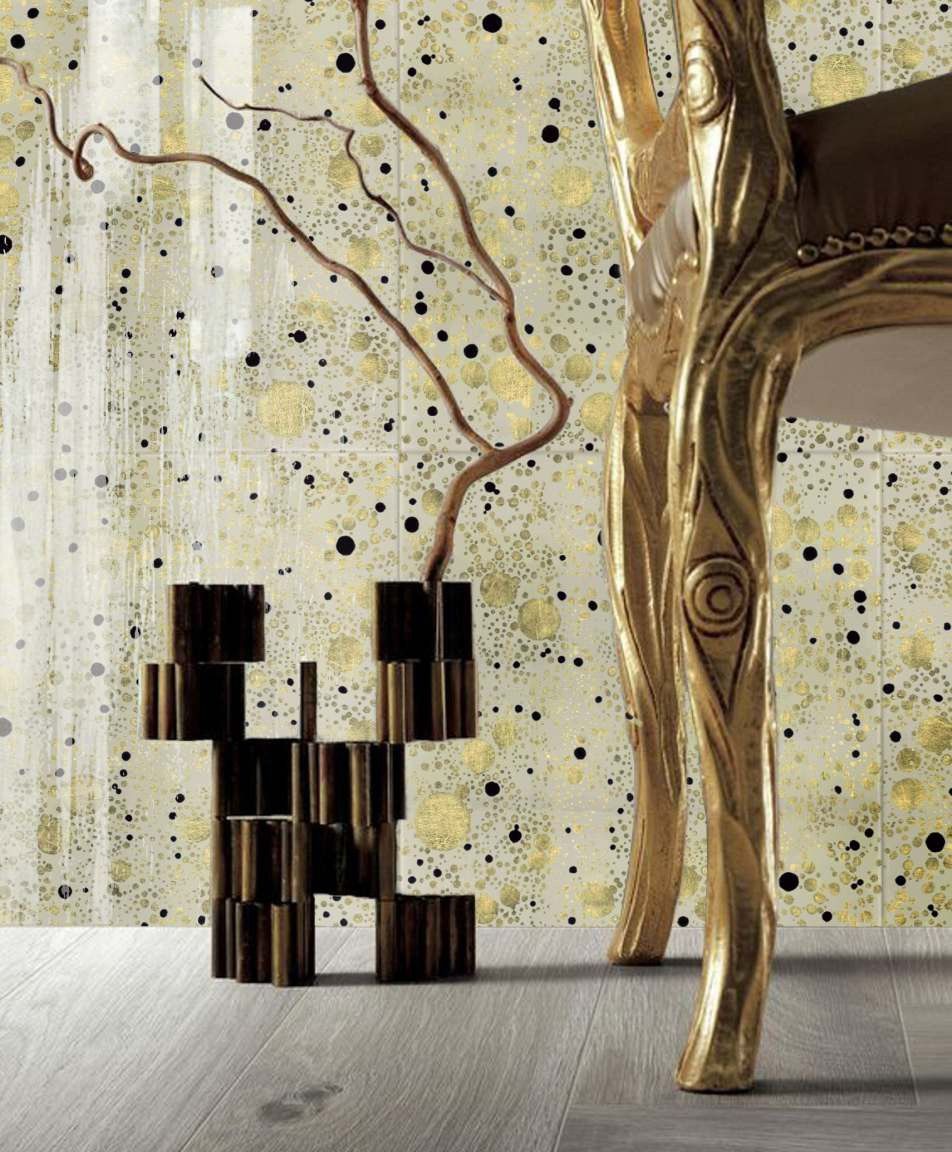 Плитка стеклянная Glossy Glass GG01 G1015 Gold