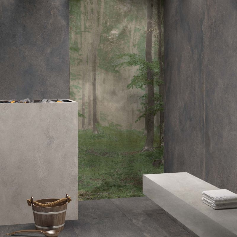 Плитка керамогранит под бетон Blend Concrete Iron