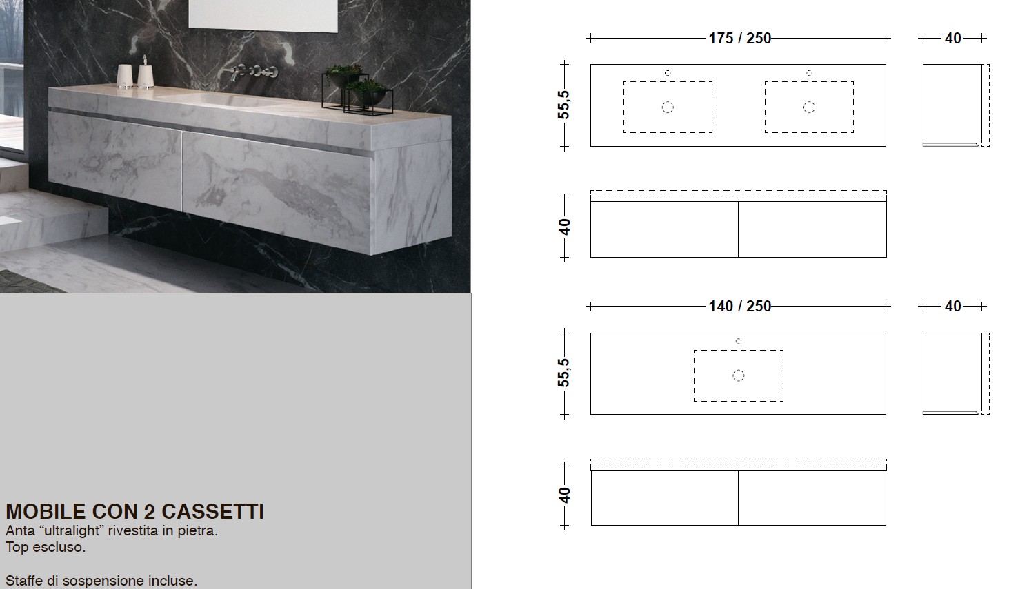 Мебель для ванной I Conci Bagno Lido