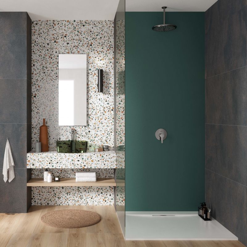 Плитка керамогранит под бетон Blend Concrete Iron