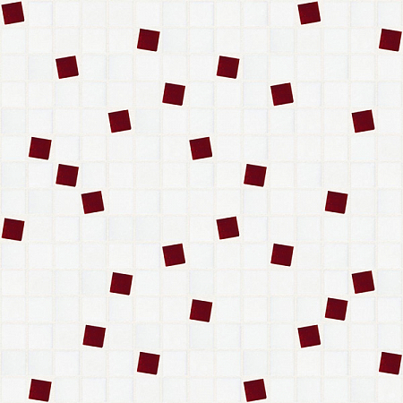 Стеклянная мозаика Reworked Freckles White Red DE.R020