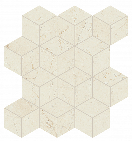 Мозаика из керамогранита под мрамор Foyer Royal I664	FYR.COZY TESS.ROMBI REFLEX