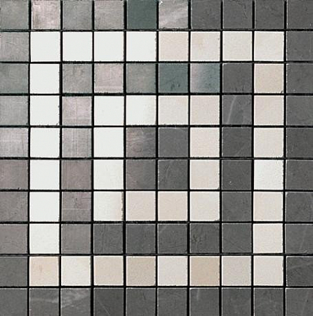 Мозаика из керамогранита - Marvel Grey-Moon Angolo Mosaico 18.5x18.5 ASNB R