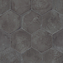 Плитка из керамогранита под бетон Terra Nero Esagono 0094