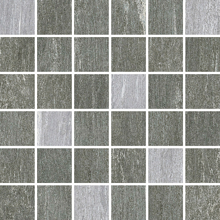 Мозаика из керамогранита с эффектом кварцита  Greige/Dark Grey Mosaico Mix