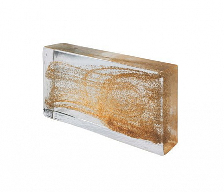 Плитка - стеклянный кирпич CLASSIC GOLD